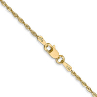 Thumbnail for 14k 1.5mm Diamond-cut Extra-Light Rope Chain