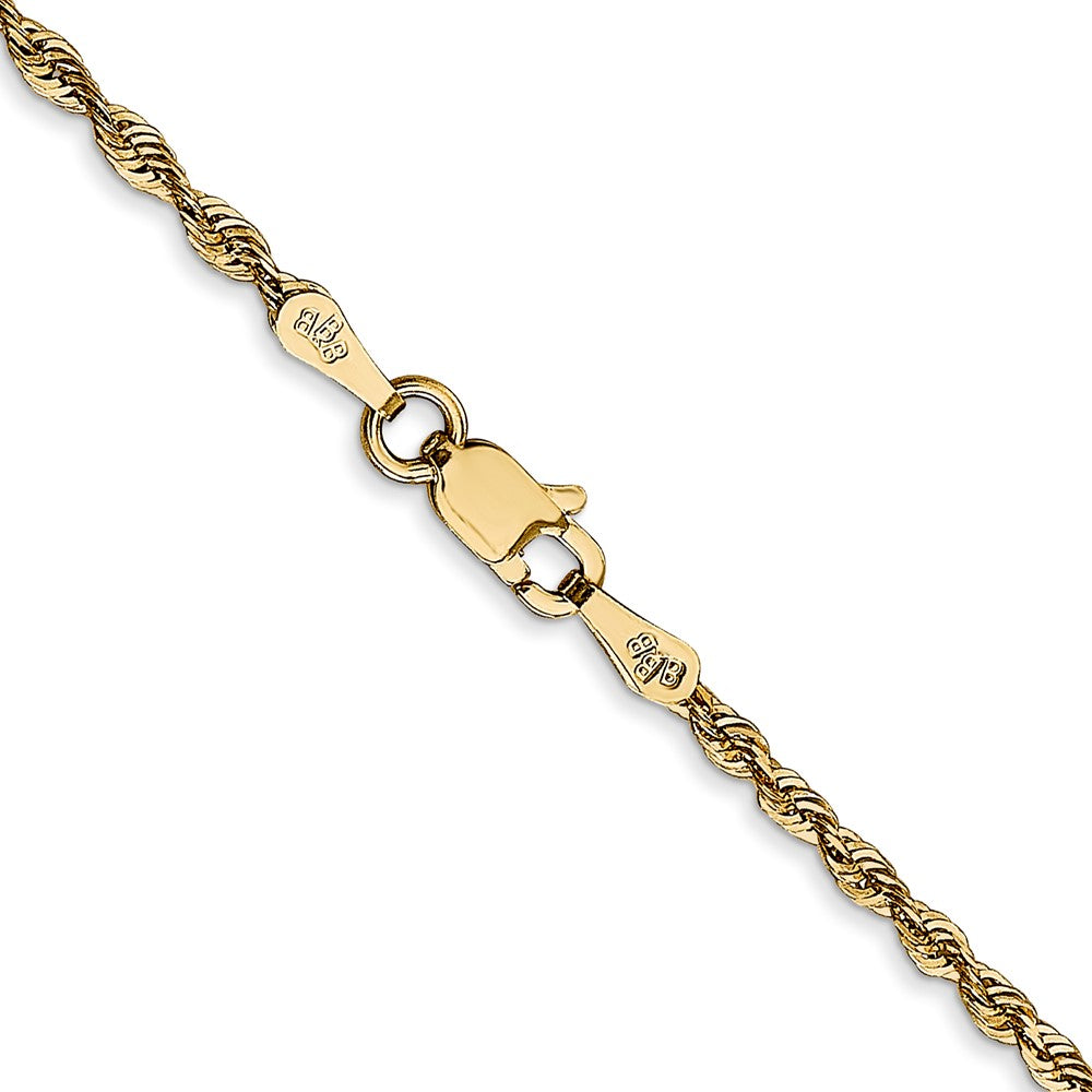 14k 2.0mm Extra-Light D/C Rope Chain