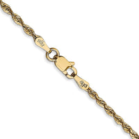 Thumbnail for 14k 2.0mm Extra-Light D/C Rope Chain