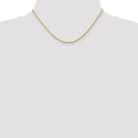 Thumbnail for 14k 2.0mm Extra-Light D/C Rope Chain
