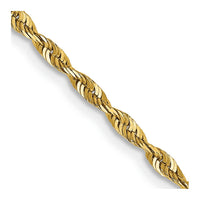 Thumbnail for 14k 2.0mm Extra-Light D/C Rope Chain