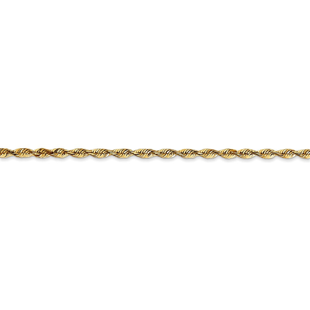 14k 2.25mm Extra-Light D/C Rope Chain