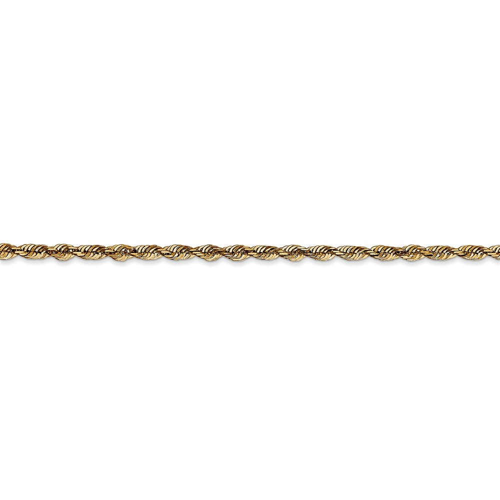 14k 2.5mm Extra-Light D/C Rope Chain