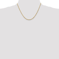Thumbnail for 14k 2.5mm Extra-Light D/C Rope Chain