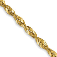 Thumbnail for 14k 2.5mm Extra-Light D/C Rope Chain