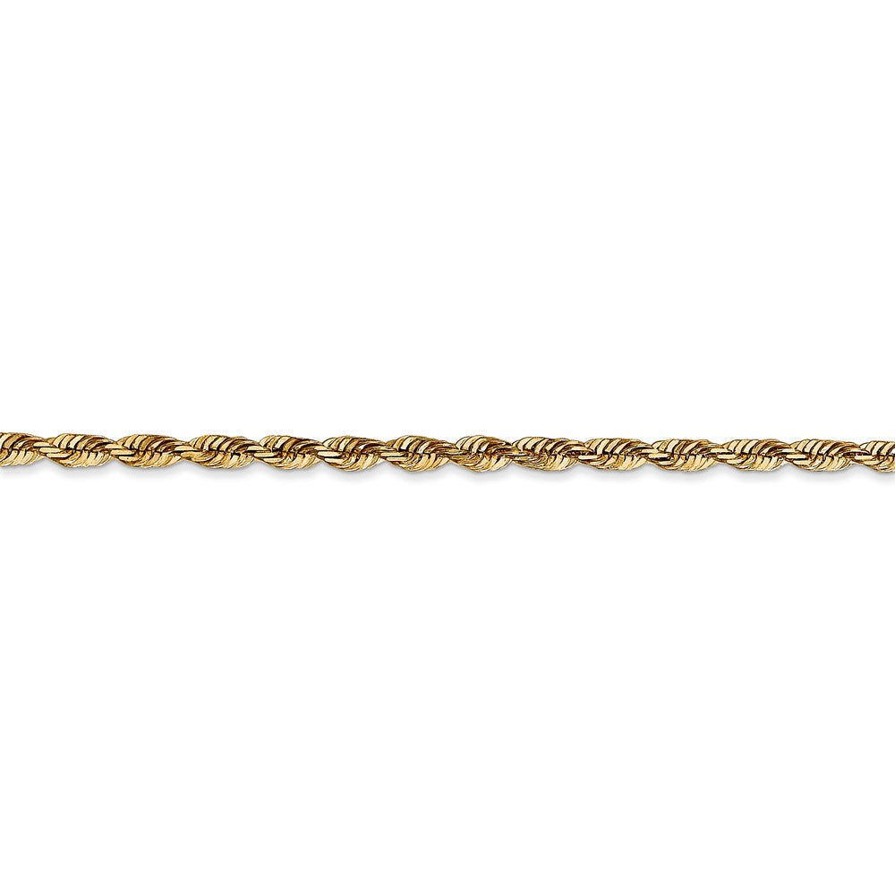 14k 2.75mm Extra-Light D/C Rope Chain
