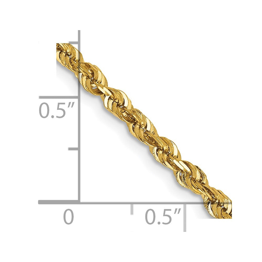 14k 2.75mm Extra-Light D/C Rope Chain