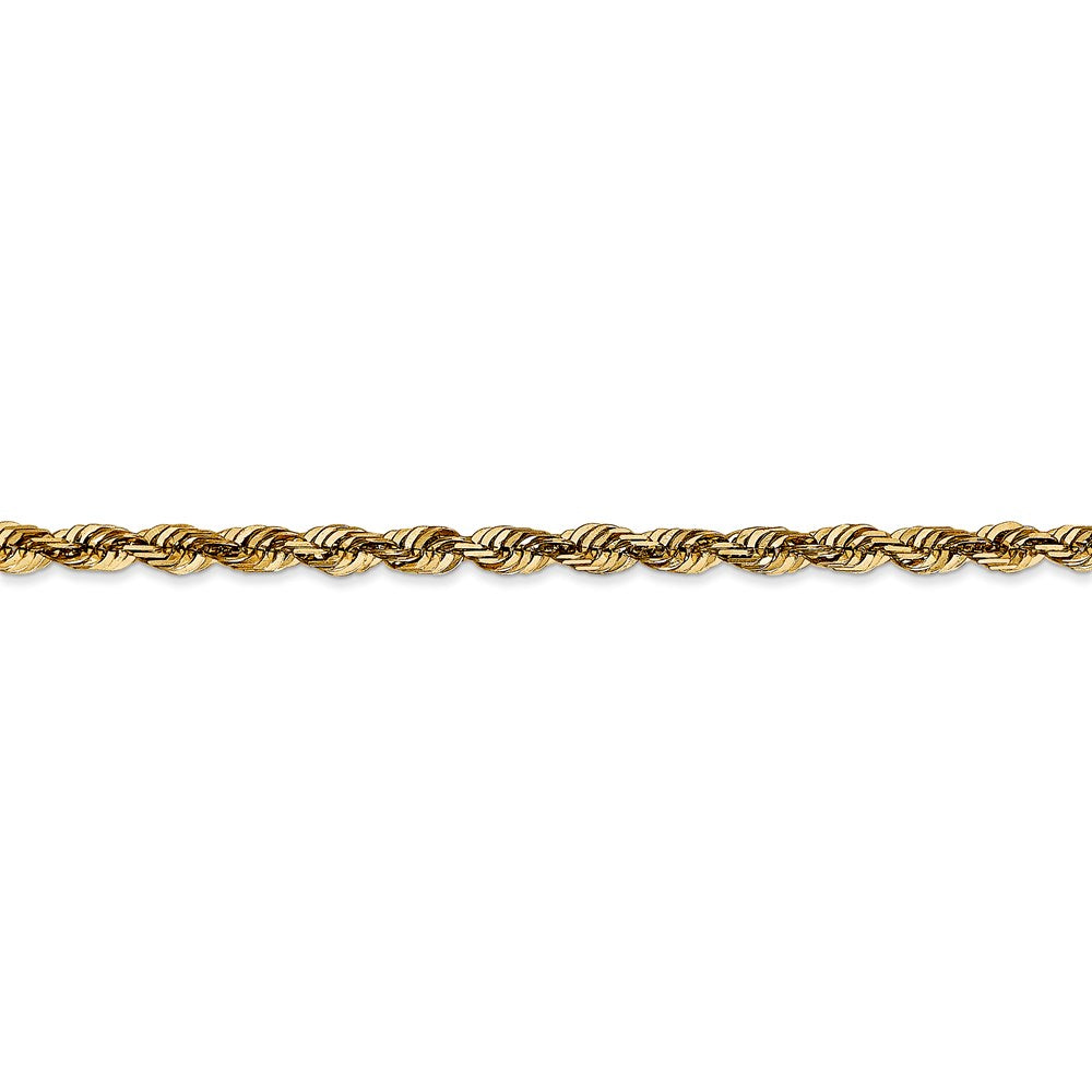 14k 4mm Extra-Light D/C Rope Chain