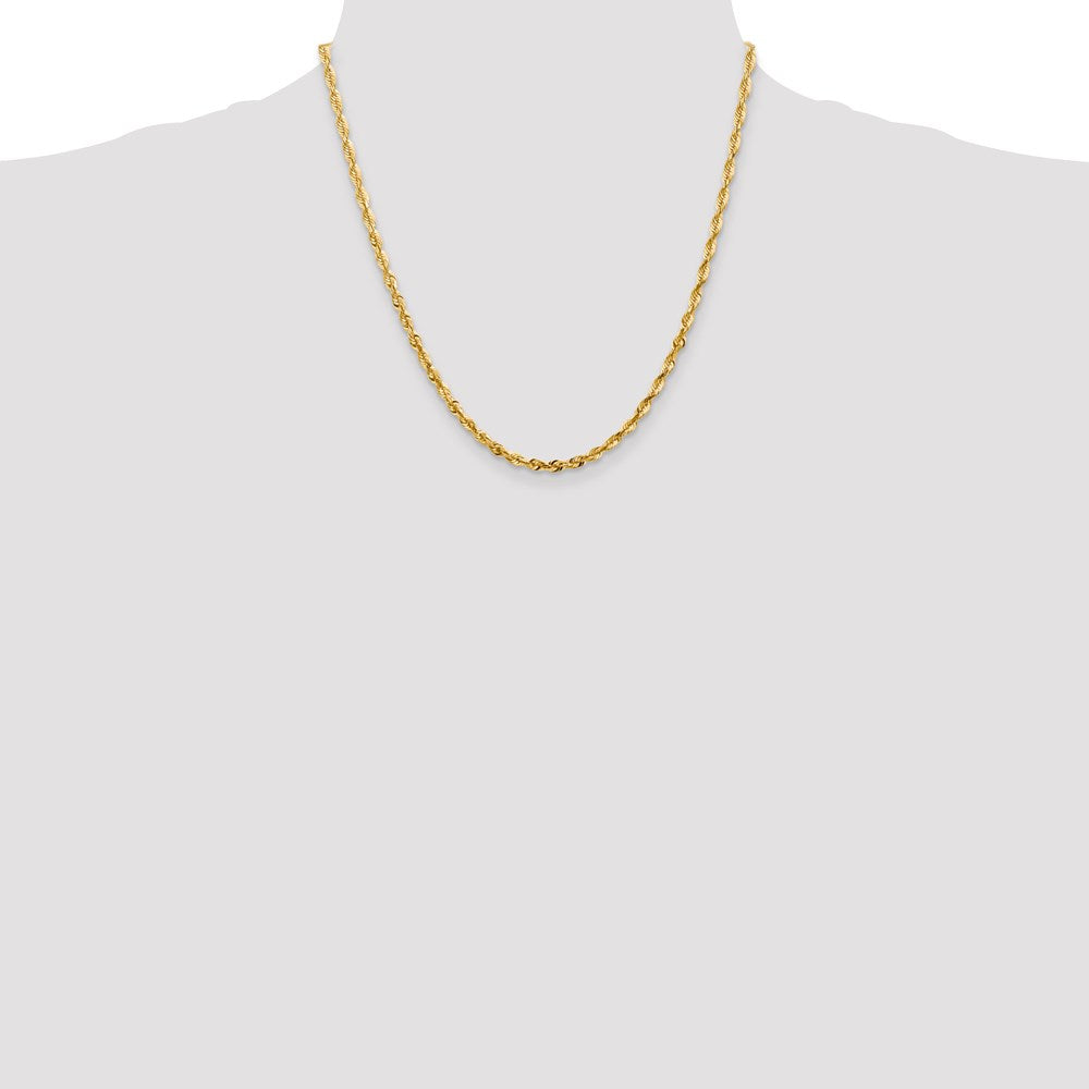 14k 4mm Extra-Light D/C Rope Chain