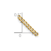Thumbnail for 14k 2.2mm Flat Beveled Curb Chain