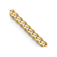 Thumbnail for 14k 2.2mm Flat Beveled Curb Chain