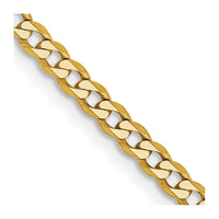 Thumbnail for 14k 2.3mm Flat Beveled Curb Chain