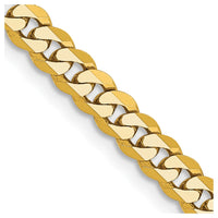 Thumbnail for 14k 3.9mm Flat Beveled Curb Chain