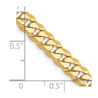 Thumbnail for 14k 5.75mm Flat Beveled Curb Chain