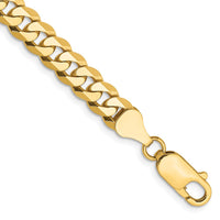 Thumbnail for 14k 6.25mm Flat Beveled Curb Chain