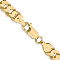 Thumbnail for 14k 7.25mm Flat Beveled Curb Chain