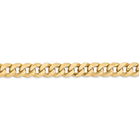 Thumbnail for 14k 8mm Flat Beveled Curb Chain