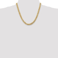 Thumbnail for 14k 8mm Flat Beveled Curb Chain
