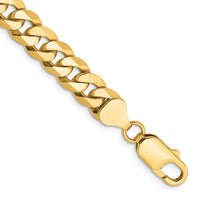 Thumbnail for 14k 8mm Flat Beveled Curb Chain