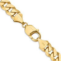 Thumbnail for 14k 9.5mm Flat Beveled Curb Chain