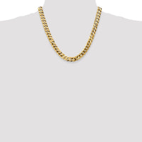 Thumbnail for 14k 9.5mm Flat Beveled Curb Chain