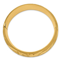 Thumbnail for 14k 13/16 Florentine Engraved Hinged Bangle Bracelet