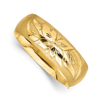 Thumbnail for 14k 13/16 Florentine Engraved Hinged Bangle Bracelet