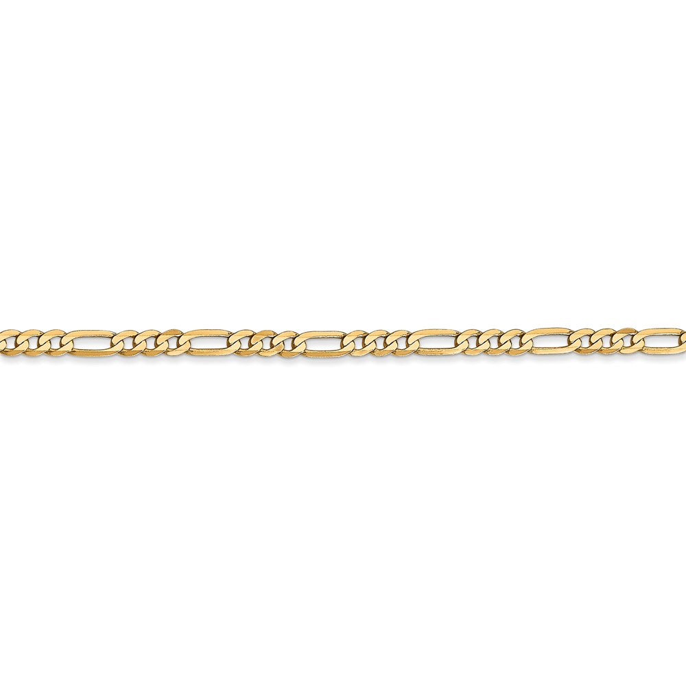 14k 2.75mm Flat Figaro Chain