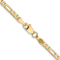 Thumbnail for 14k 2.75mm Flat Figaro Chain