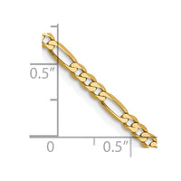 Thumbnail for 14k 2.75mm Flat Figaro Chain