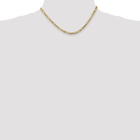Thumbnail for 14k 4mm Flat Figaro Chain