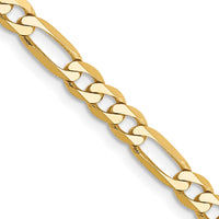 Thumbnail for 14k 4mm Flat Figaro Chain