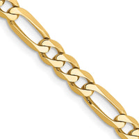 Thumbnail for 14k 4.75mm Flat Figaro Chain