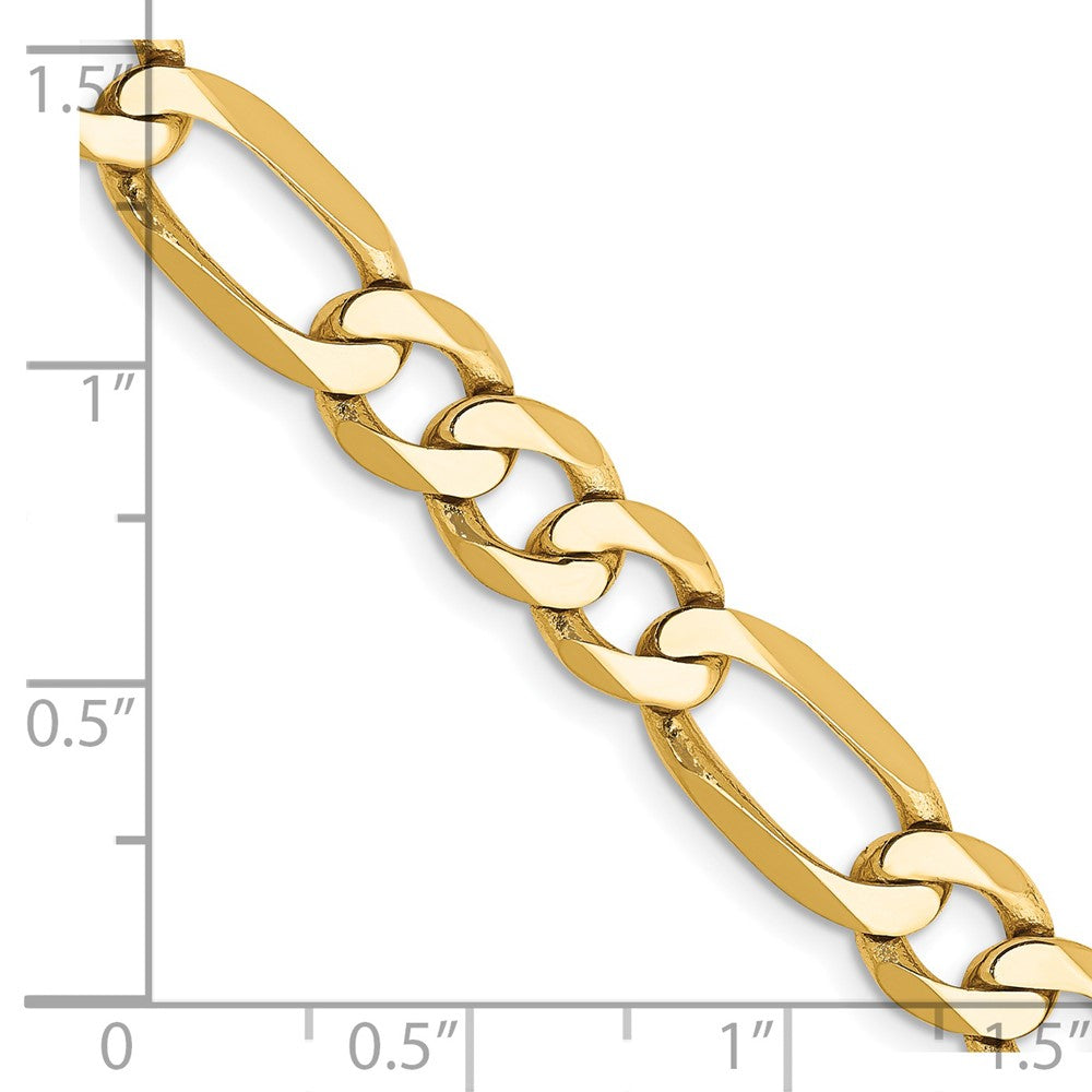 14k 7mm Flat Figaro Chain
