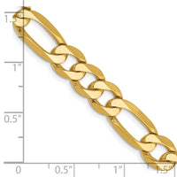 Thumbnail for 14k 7.5mm Flat Figaro Chain