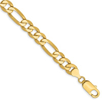 Thumbnail for 14k 7.5mm Flat Figaro Chain