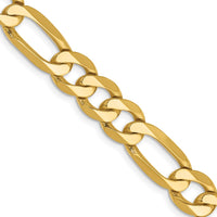 Thumbnail for 14k 7.5mm Flat Figaro Chain