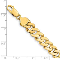 Thumbnail for 14k 8.5mm Solid Hand-Polished Fancy Link Bracelet