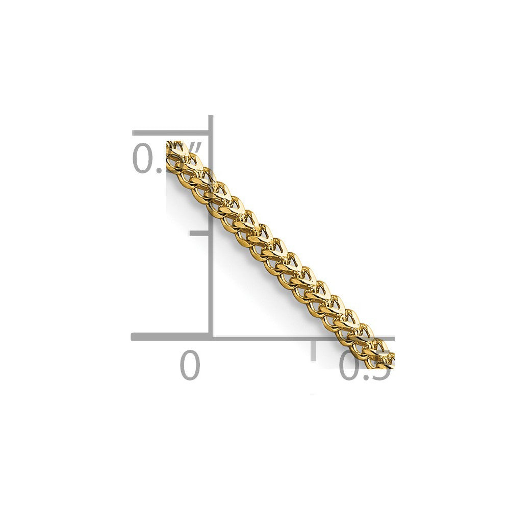 14k 1.3mm Franco Chain
