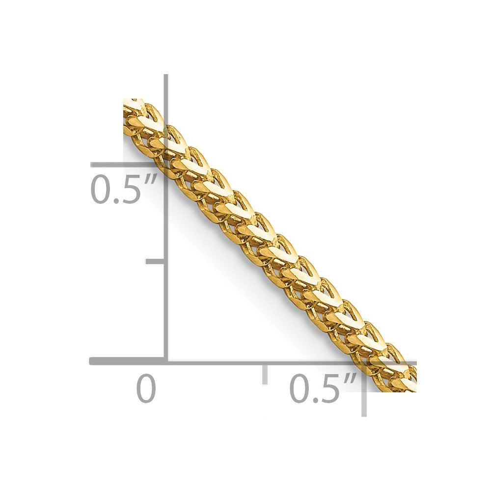 14k 2mm Franco Chain
