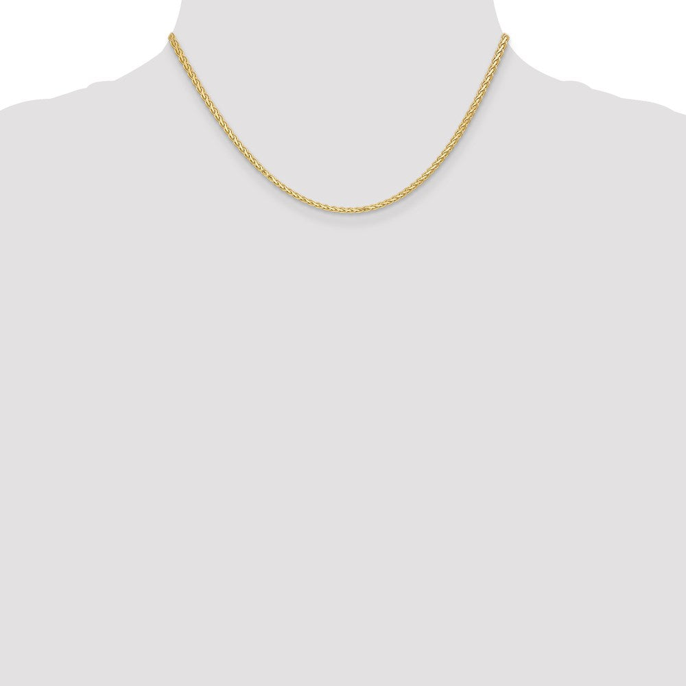 14k 2.5mm Flat Wheat Chain