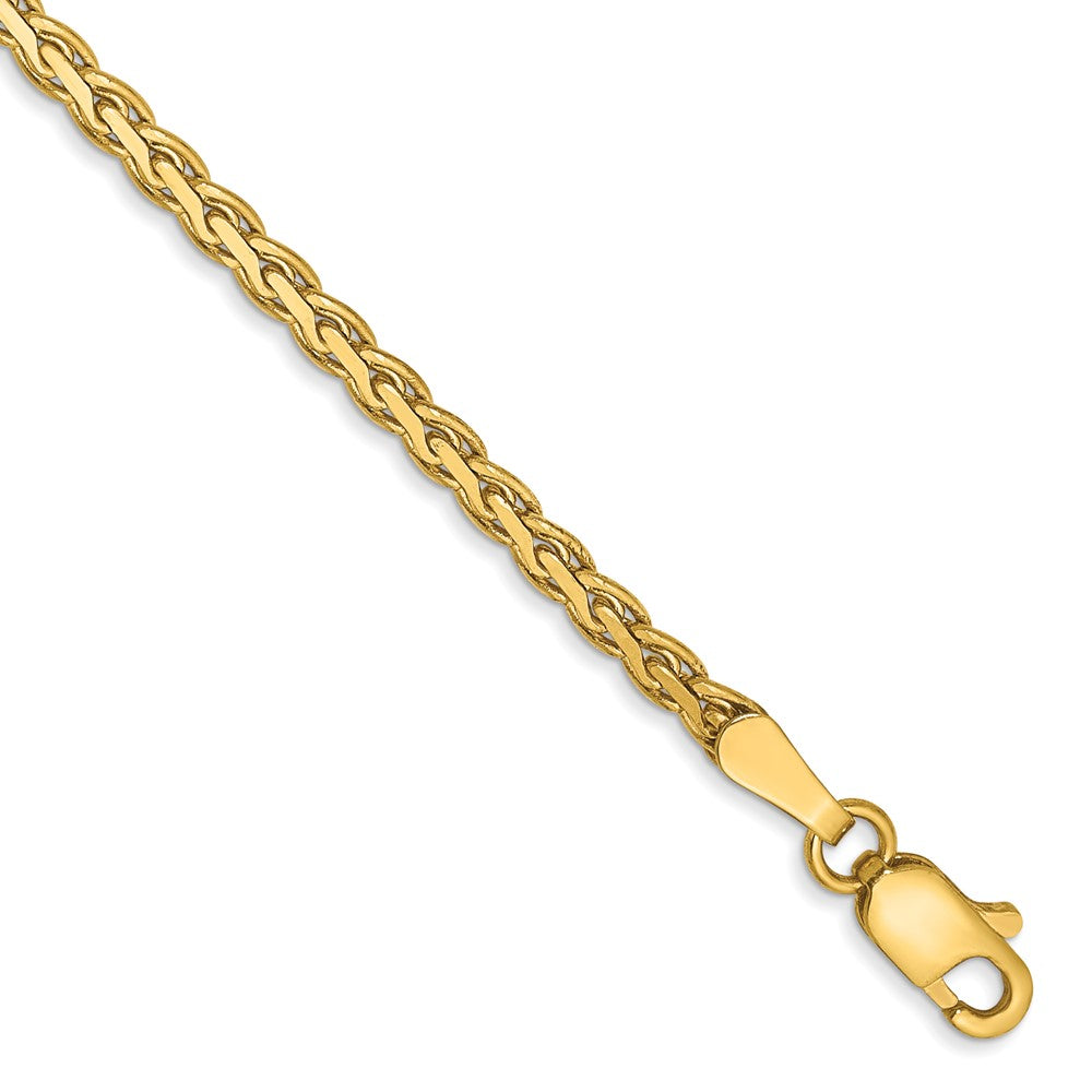 14k 2.5mm Flat Wheat Chain