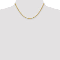 Thumbnail for 14k 3mm Flat Wheat Chain