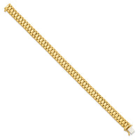 Thumbnail for 14K Men's Satin and Polished 8in Link Bracelet