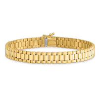 Thumbnail for 14K Men's Satin and Polished 8in Link Bracelet