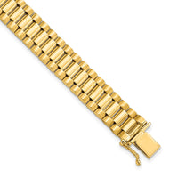 Thumbnail for 14K Men's Satin and Polished 8in Link Bracelet