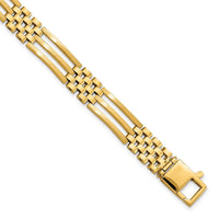 Thumbnail for 14k Brushed and Polished Link 8.5in Bracelet