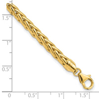 Thumbnail for 14k Polished 8.5in Wheat Chain Bracelet