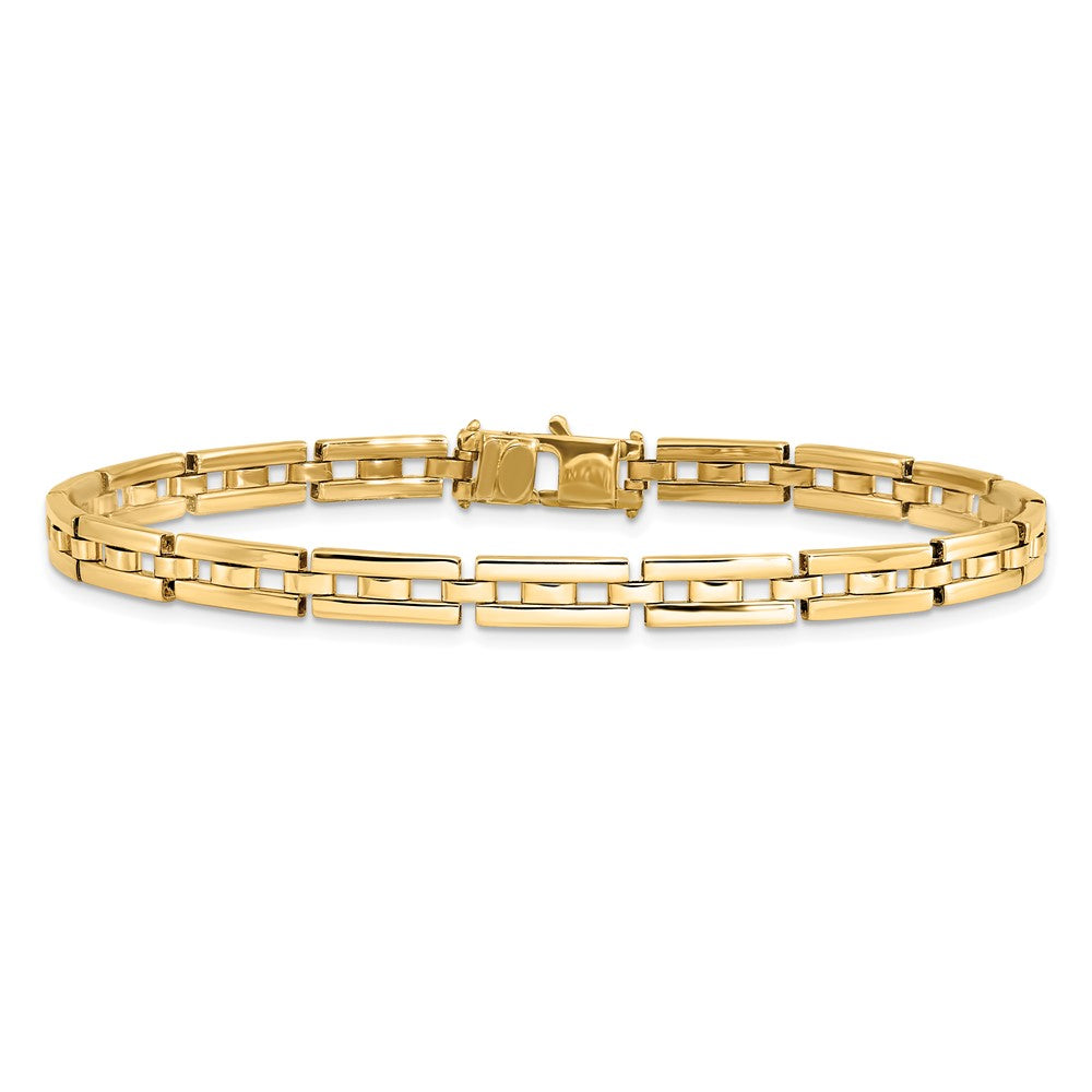 14k Gold Polished Link Bracelet
