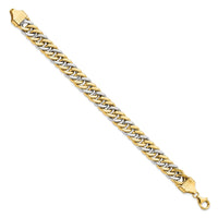 Thumbnail for 14k Two-tone 8 inch Curb Link Bracelet